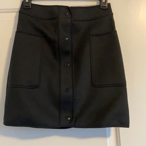 Sandro black skirt with pockets